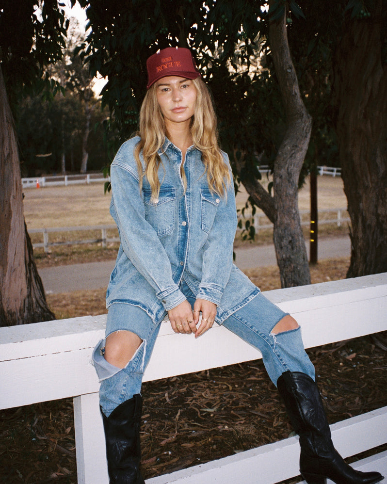 Hat in Maga Maroon