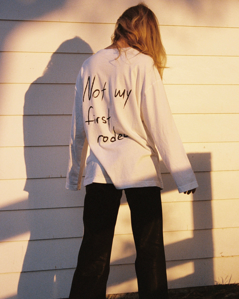 Long Sleeve in White Crème