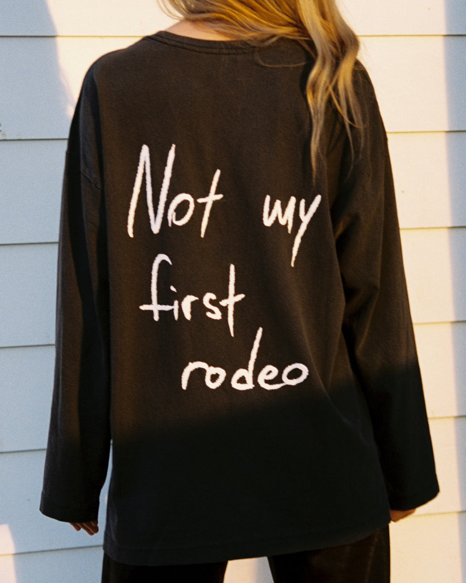 Long Sleeve in Washed Black