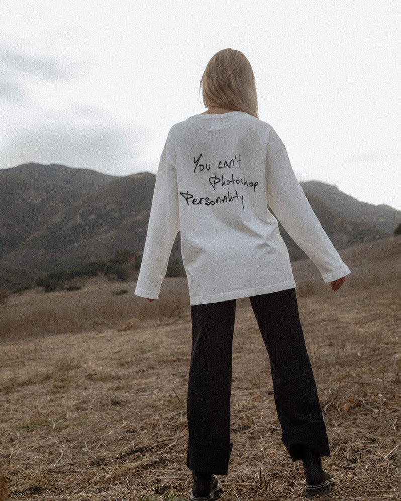 Long Sleeve in White Crème