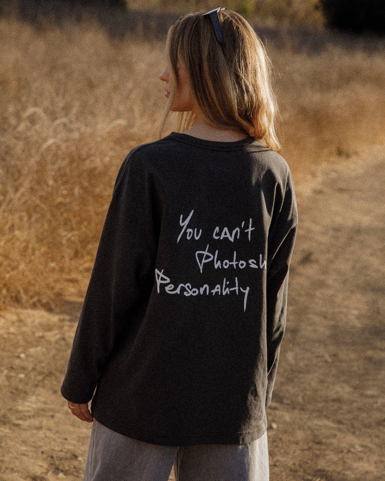 Long Sleeve In Washed Black