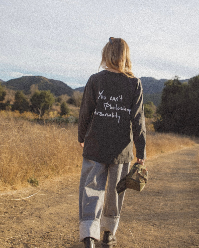 Long Sleeve In Washed Black